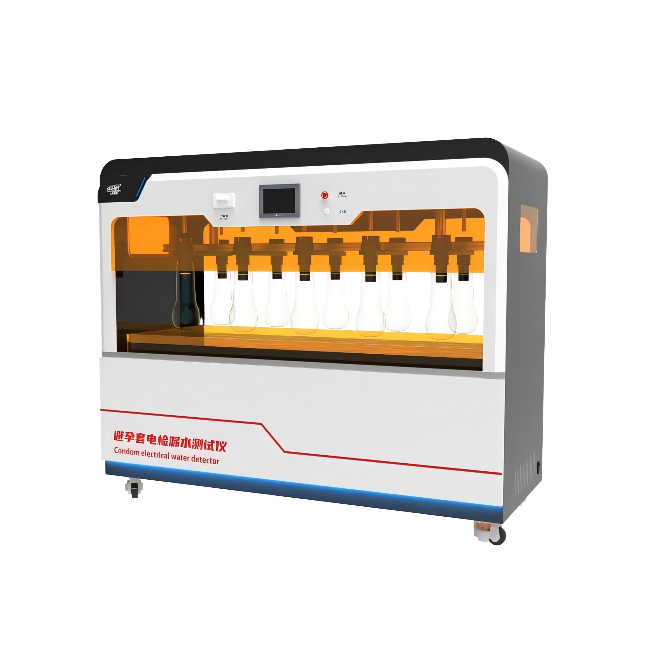 十工位避孕套针孔漏水测试仪、触摸屏款避孕套针孔漏水试验仪